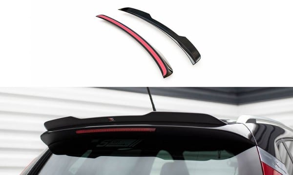 MAXTON DESIGN - Predlženie spoilera kufra SEAT ARONA FR MK1, Čierny lesk