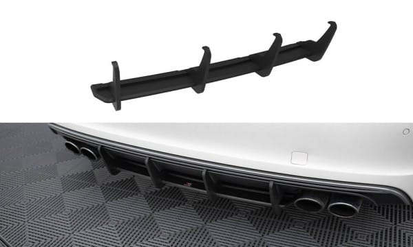 MAXTON DESIGN - Street-pro difúzor pre zadný nárazník, AUDI S3 SPORTBACK / HATCHBACK 8V,