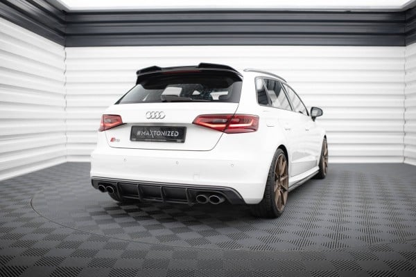 MAXTON DESIGN - Street-pro difúzor pre zadný nárazník, AUDI S3 SPORTBACK / HATCHBACK 8V, – Obrázok 2