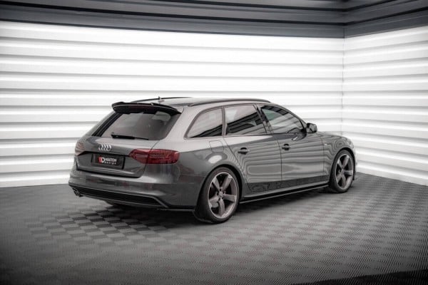 MAXTON DESIGN - Predlženie spoilera kufra AUDI A4 S-LINE / S4 AVANT B8 FACELIFT, Čierny lesk – Obrázok 2