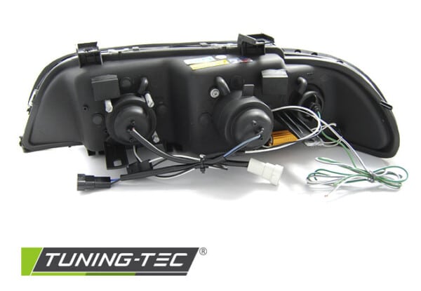Predné svetlá ANGEL EYES 3D Čierne pre  BMW E39 09.95-06.03 – Obrázok 5