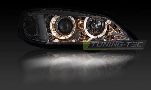 Predné svetlá OPEL ASTRA G 09.97-02.04 ANGEL EYES Chróm – Obrázok 3