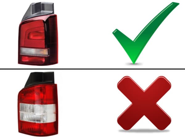 Zadné svetlá LED BAR Červené Dymové pre VW T5 04.10-15 – Obrázok 2