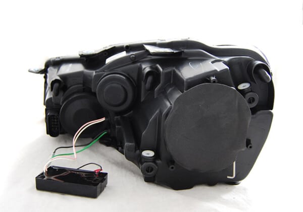 Predné svetlá DUAL TRUE DRL Čierne pre  VW GOLF 6 10.08-12 – Obrázok 2