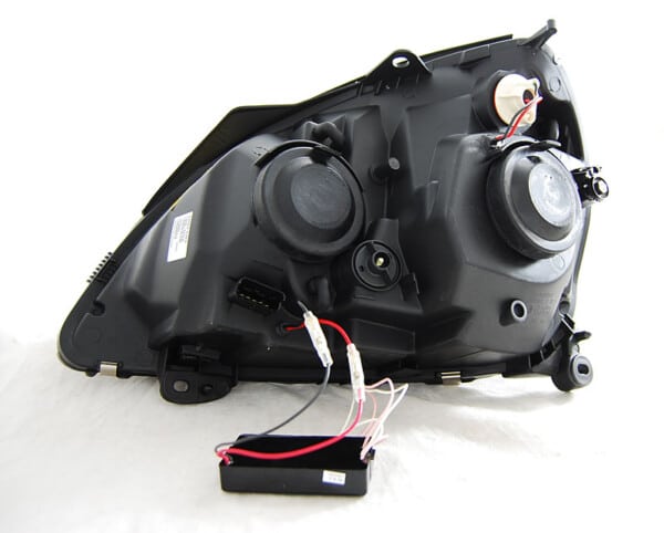 Predné svetlá RENAULT CLIO II 06.01-09.05 ANGEL EYES CCFL Čierne – Obrázok 2