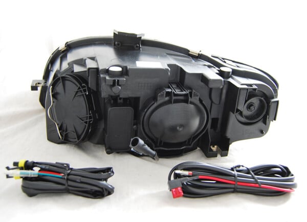 Predné svetlá TRUE DRL Čierne pre  AUDI A4 B7 11.04-03.08 – Obrázok 2