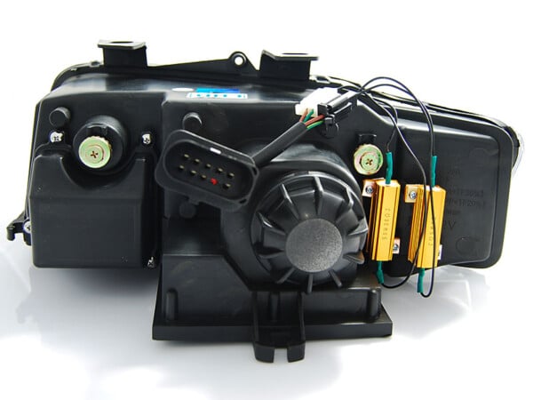 Predné svetlá TUBE LIGHT Chróm pre  AUDI A4 10.00-10.04 – Obrázok 2