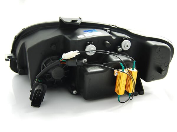 Predné svetlá TUBE LIGHT Chróm pre  AUDI A4 B7 11.04-03.08 – Obrázok 2