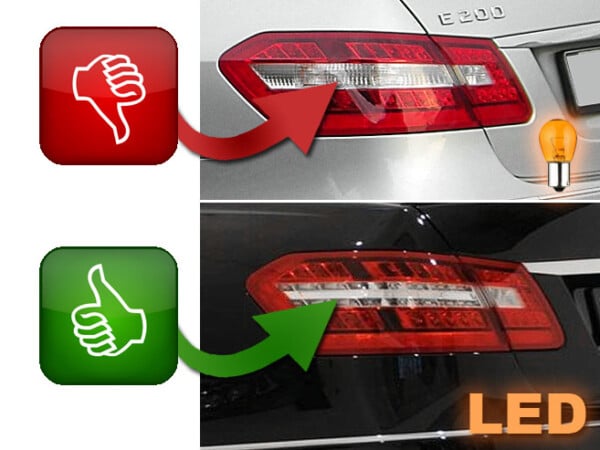 Zadné svetlá LED BAR Červené pre MERCEDES W212 E-KLASA 09-13 – Obrázok 4