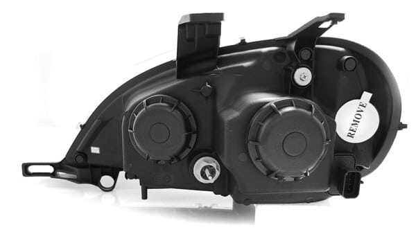 Predné svetlá -Denné svietenie Čierne pre  MERCEDES W163 ML M-KLASA 03.98-08.01 – Obrázok 2