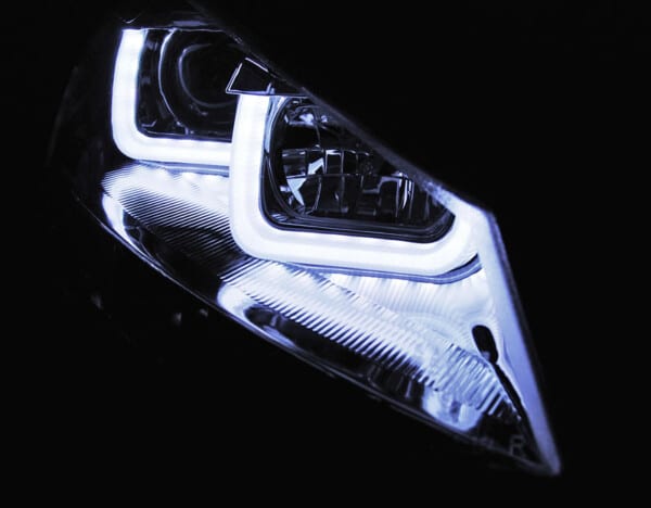 Predné svetlá U-LED LIGHT Chróm pre  VW GOLF 7 11.12-17 – Obrázok 3