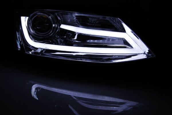 Predné svetlá TUBE LIGHT Chróm pre  VW JETTA VI 1.11-18 – Obrázok 2