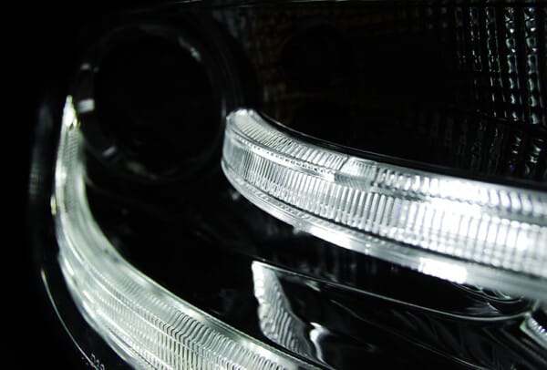 Predné svetlá TRUE DRL Chróm pre  AUDI A4 B8 04.08-11 – Obrázok 3