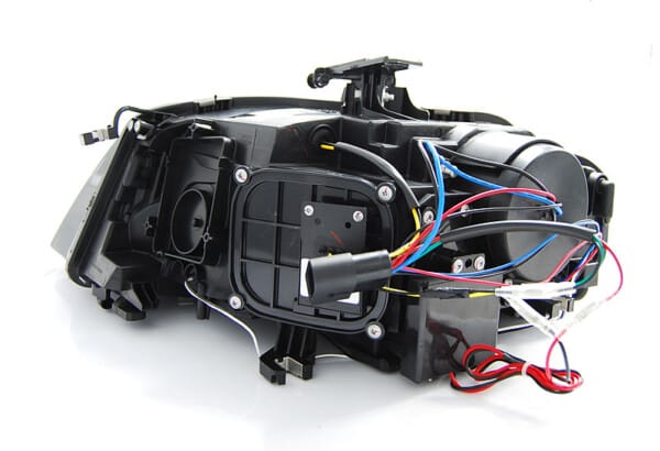 Predné svetlá TRUE DRL Čierne pre  AUDI A4 B8 04.08-11 – Obrázok 4