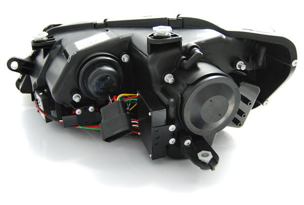 Predné svetlá TUBE LIGHT DRL Čierne pre  VW JETTA VI 1.11-18 – Obrázok 4