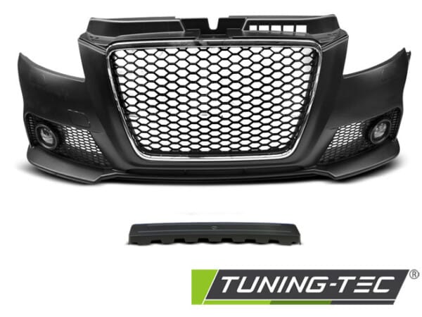Predný nárazník SPORT CHROME BLACK pre AUDI A3 08-12 – Obrázok 2