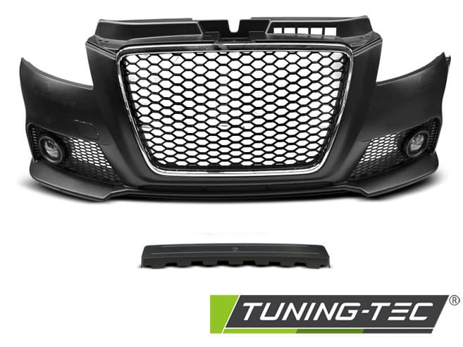 Predný nárazník SPORT CHROME BLACK pre AUDI A3 08-12 – Obrázok 2