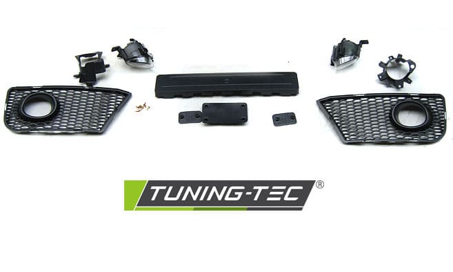 Predný nárazník SPORT CHROME BLACK pre AUDI A3 08-12 – Obrázok 3