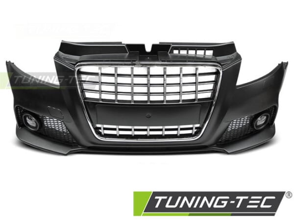 Predný nárazník SPORT CHROME BLACK pre  AUDI A3 08-12 – Obrázok 2