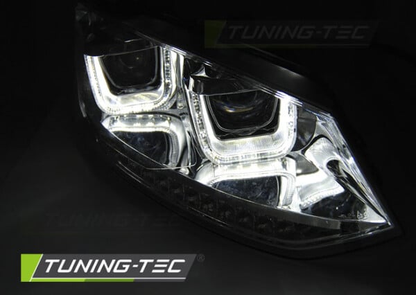 Predné svetlá U-LED LIGHT Chróm pre  VW POLO 6R 09-03.14 – Obrázok 2