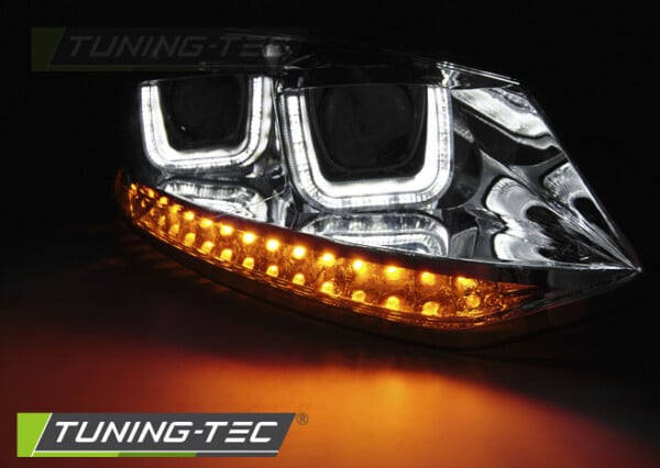 Predné svetlá U-LED LIGHT Chróm pre  VW POLO 6R 09-03.14 – Obrázok 4