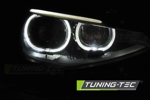 Predné svetlá TRUE DRL Čierne pre  BMW F20 / 21 11-12.14 – Obrázok 2
