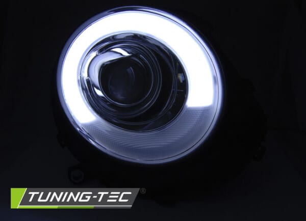 Predné svetlá TUBE LIGHTL Čierne pre  BMW MINI (COOPER) 06-14 – Obrázok 2