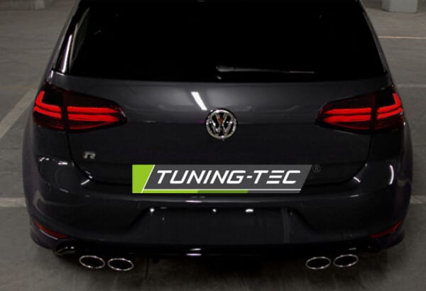 Zadné svetlá LED BAR Červené Dymové pre VW GOLF 7 13-17 – Obrázok 2
