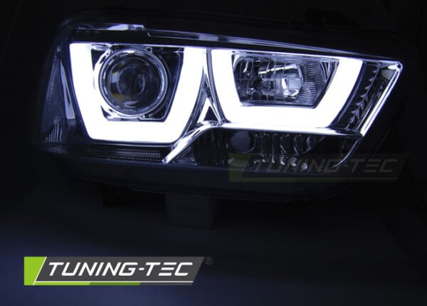 Predné svetlá DODGE CHARGER LX II 11-15 TUBE LIGHT Chróm – Obrázok 4