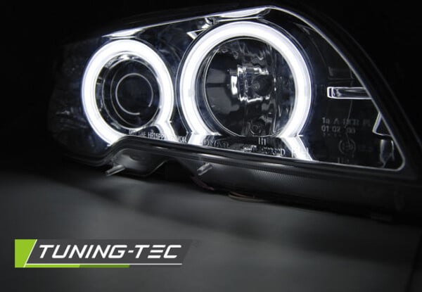 Xenonové predné svetlá ANGEL EYES CCFL Chróm pre  BMW E46 04.03-06 COUPE CABRIO – Obrázok 3