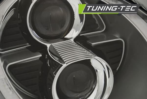 Xenonové predné svetlá TUBE LIGHT Strieborné pre  PORSCHE 911 (997) 04-09 – Obrázok 2