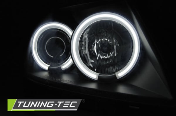 Predné svetlá SUZUKI SWIFT 05.05-10 CCFL ANGEL EYES Čierne – Obrázok 2