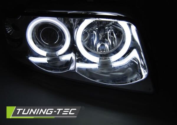 Predné svetlá ANGEL EYES CCFL Chróm pre  AUDI A4 11.94-12.98 – Obrázok 2