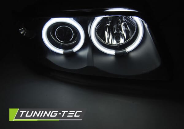 Predné svetlá ANGEL EYES CCFL Čierne pre  AUDI A4 11.94-12.98 – Obrázok 2