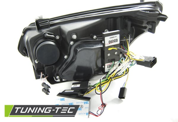 Predné svetlá ANGEL EYES CCFL Chróm LED INDICATOR pre  BMW E60/E61 03-07 – Obrázok 4