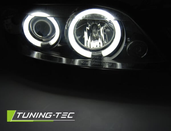 Predné svetlá OPEL VECTRA B 99-03.02 ANGEL EYES CCFL Čierne – Obrázok 2