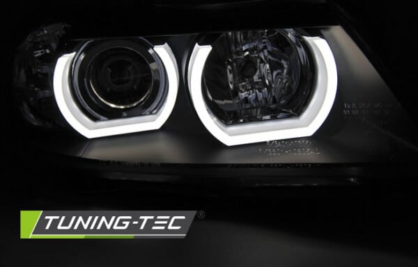 Predné svetlá U-LED LIGHT 3D Čierne pre  BMW E90/E91 03.05-08.0 – Obrázok 2
