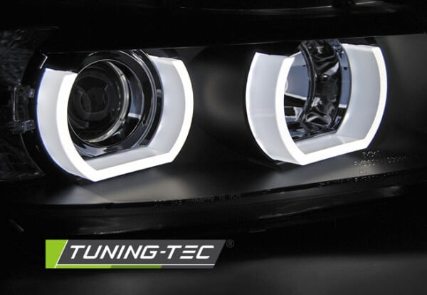 Xenonové predné svetlá U-LED LIGHT 3D Čierne pre  BMW E90/E91 03.05-08.08 – Obrázok 3