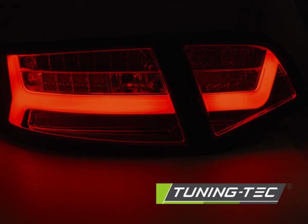 Zadné svetlá LED BAR Chrómové SEQ pre AUDI A6 08-11 SEDAN – Obrázok 2