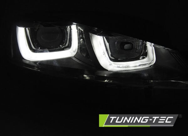 Predné svetlá U-LED LIGHT DRL Čierne pre  VW GOLF 7 11.12-17 – Obrázok 2
