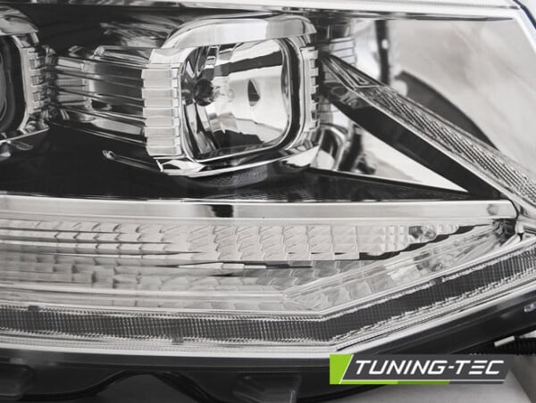 Predné svetlá TRUE DRL Chróm pre  VW T6 15-19 – Obrázok 3