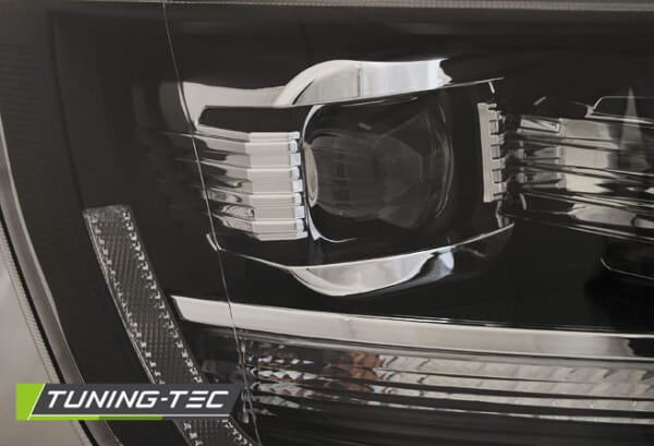 Predné svetlá TRUE DRL Čierne pre  VW T6 15-19 – Obrázok 2