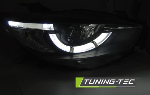 Predné svetlá MAZDA CX5 11-15 Čierne TRUE DRL XENON – Obrázok 3
