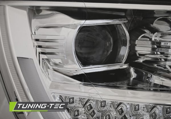 Predné svetlá TUBE LIGHT DRL Chróm pre  VW T6 15-19 – Obrázok 2