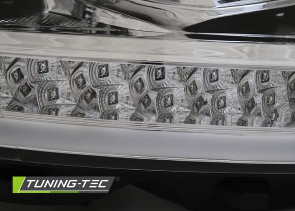 Predné svetlá TUBE LIGHT DRL Chróm pre  VW T6 15-19 – Obrázok 3