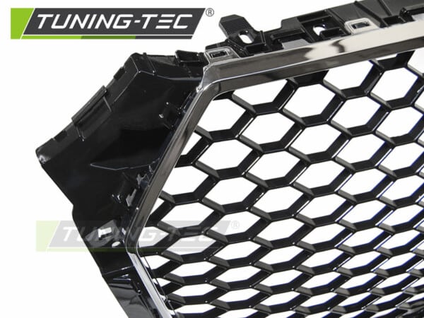 Športová maska Audi A4 B9 (15-18) - RS-style Chróm – Obrázok 3