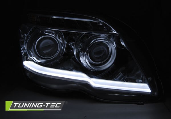 Predné svetlá TUBE LIGHT Chróm pre  MERCEDES GLK X204 06.08-08.12 – Obrázok 2