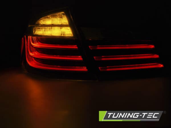 Zadné svetlá LED BAR Čierne CHROME LCI LOOK pre BMW F10 10-07.13 – Obrázok 3