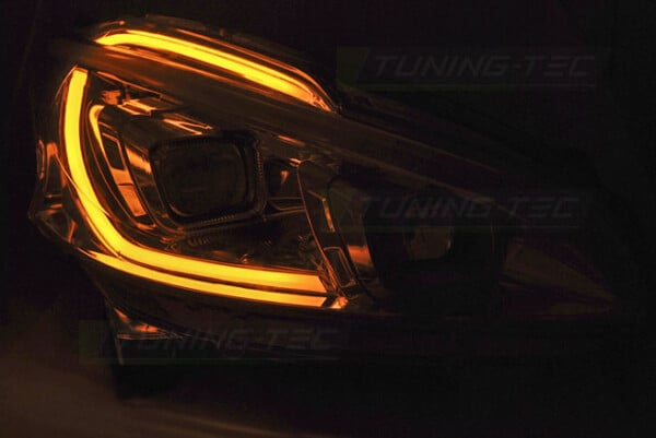 Predné svetlá PEUGEOT 208 4.12-06.15 TUBE LIGHT Čierne – Obrázok 3