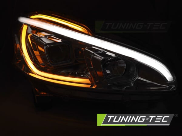 Predné svetlá PEUGEOT 208 4.12-06.15 TUBE LIGHT Čierne – Obrázok 4